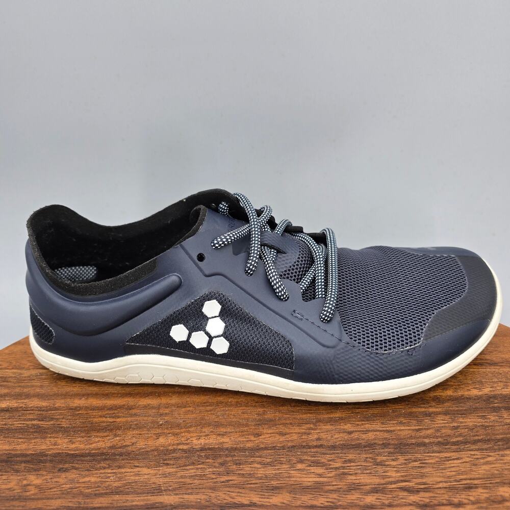 Vivobarefoot Primus Lite III Womens 7 Navy Minimalist Barefoot Running Sneakers